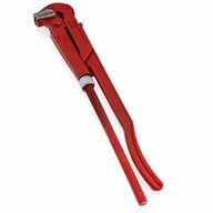 Bituxx Eckrohrzange Eck Rohrzange 90&deg; 1,5 Zoll Blau, MS-17684