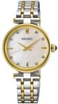 Seiko Quarzuhr HGH007P1, Armbanduhr, Damenuhr, Edelstahlarmband, analog, Diamant