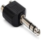 Hosa Audio Hosa GPR484 Adapter 2x Cinch-Kupplung auf 6,3 mm TRS Audio-Adapter 2x