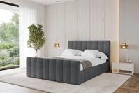 ALTDECOR Polsterbett FINO-Z (Polsterbett mit Bettkasten und Lattenrost, Boxbett...