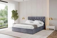 ALTDECOR Polsterbett RENO (Polsterbett mit Bettkasten und Lattenrost, Boxbett...