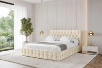 ALTDECOR Polsterbett LARO (Polsterbett mit Bettkasten und Lattenrost, Boxbett...