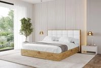ALTDECOR Polsterbett ENZO2 (Polsterbett mit Bettkasten und Lattenrost, Boxbett...