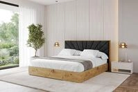 ALTDECOR Polsterbett ENZO6 (Polsterbett mit Bettkasten und Lattenrost, Boxbett...