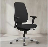 KADIMA DESIGN B&uuml;rostuhl B&uuml;rostuhl DARIUS mit Stoff-Bezug in Schwarz (Design
