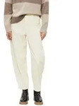 s.Oliver 7/8-Hose Hose Ankle-Cordhose mit Barrel Leg beige 34