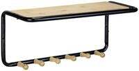 WENKO Wandregal Wandregal mit Bambushaken LOFT, 58 x 26 x 26 cm, WENKO
