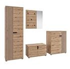xonox.home Garderoben-Set Keno, (4-tlg), in Artisan Eiche Nachbildung 255 x 191...