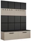 Masseno Garderobenschrank MODULO 161,2 x 204 cm Flurm&ouml;bel Kaschmir