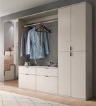 Inn.Furn Garderoben-Set Line-Up, (Komplett-Set in Kaschmir / Sand, mit 18