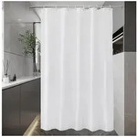 LuxusKollektion Duschvorhang Wei&szlig; Duschvorhang 140x200 cm Textil Stoff...