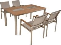 Garden Pleasure Garten-Essgruppe, Tischgruppe &raquo;FLORENCE&laquo;, (Set, 5-tlg), 4...