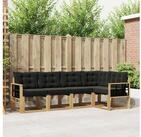 vidaXL Gartenlounge-Set vidaXL Outdoor-Sofagarnitur 5 stk. Wei&szlig; und Schwarz