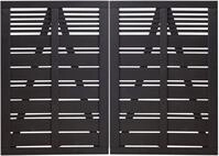 PLUS Zaundoppelt&uuml;r Plus Doppeltor Silence 200 x 140 cm RAL 9005