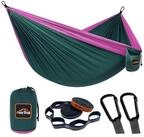 LuxusKollektion H&auml;ngematte H&auml;ngematte Camping Fallschirm Nylon Dunkelgr&uuml;n &