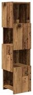 vidaXL Eckschrank Eckschrank 25,5x25x102cm Holzwerkstoff Altholz (1-St)