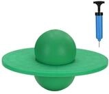 relaxdays H&uuml;pfspielzeug Pogo Ball f&uuml;r Kinder bis 100 kg, (2-tlg), gr&uuml;n