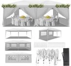 LuxusKollektion Faltpavillon Faltpavillon 3x6m Wei&szlig; Pop-up Stahlrahmen