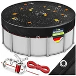 tillvex Pool-Abdeckplane tillvex&reg; Premium Poolabdeckung rund mit Montageset,...