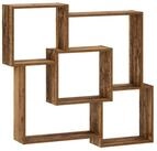 vidaXL Wandregal 98 x 17 x 91 cm Wandregal Altholz 98x17x91 cm Holzwerkstoff
