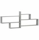vidaXL Wandregal 1685 x 17 x 68 cm Wandregal Betongrau 168,5x17x68 cm...