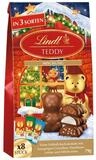 LINDT Schokolade, Lindt Teddy 2D mit 3 Schokolade Sorten gef&uuml;llte Mischung 79g