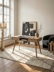 KADIMA DESIGN Schreibtisch Schreibtisch 120x55x77 cm Eiche Dekor mit Stauraum