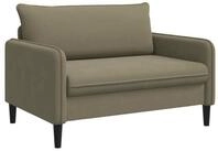 vidaXL Sessel XXL-Sessel Khaki Samt (1-St)