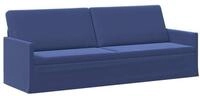 vidaXL Sofa 220 x 81 x 82 cm 3-Sitzer Sofa Polizeiblau 220x81x82 cm Samt V, 1...