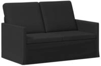 vidaXL Sofa 130 x 81 x 82 cm 2-Sitzer Sofa Schwarz 130x81x82 cm Stoff, 1 Teile