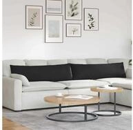 vidaXL Sitzkissen vidaXL Sofakissen 2 stk. Stoff Schwarz 145 x 40 cm