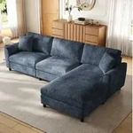 OKWISH Ecksofa Modulares Sofa mit umstellbarem Liegeelement und Wolkenform,...