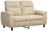 vidaXL Sofa 158 x 90 x 95 cm Sofa Creme 158x90x95 cm Stoff, 1 Teile