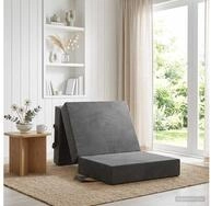 vidaXL Sofa vidaXL Klappsofa Bett 75 x 63 x 45 cm Dunkelgrau