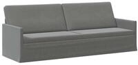 vidaXL Sofa 220 x 81 x 82 cm 3-Sitzer Sofa Dunkelgrau 220x81x82 cm Samt V, 1...