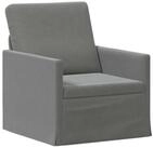 vidaXL Sessel 70 x 81 x 82 cm Sessel Dunkelgrau 70x81x82 cm Samt V