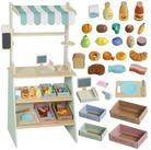 AIYAPLAY Kaufladensortiment Supermarkt mit Kasse Scanner Tafel Spielset ab 3...