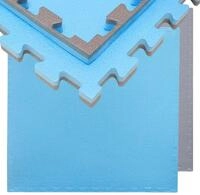 eyepower Fitnessmatte f&uuml;r Zuhause - 2,4 m&sup2; Trainingsmatte mit Rand - 3 Gro&szlig;e...