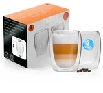 BigDean Espressotasse 2 St&uuml;ck doppelwandige Latte Macchiato Gl&auml;ser 300 ml