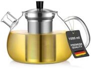 LuxusKollektion Teekanne Teekanne Borosilikatglas 1000ml Teebereiter 1000ml