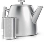 Arendo Teekanne Edelstahl, Siebeinsatz, 1000 ml, mit Griff aus Metall,...