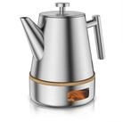 Arendo Teekanne Edelstahl Isolierkanne mit St&ouml;vchen & Siebeinsatz, 1000ml,