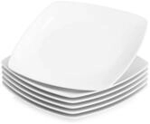 LuxusKollektion Teller-Set Speiseteller Porzellan wei&szlig; 6er Julia 6 Teilig