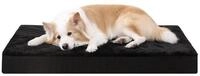 LuxusKollektion Hundebett Hundebett orthop&auml;disches waschbar Schwarz L 90 x B...