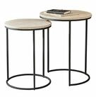 Mirabeau Beistelltisch Beistelltisch 2er Set &Eacute;morieux beige/schwarz, none