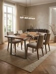 KADIMA DESIGN Esstisch Esszimmertisch 180x90x76 cm Akazie Massivholz / Metall