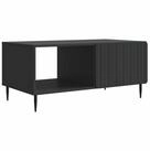 vidaXL Couchtisch 90 x 50 x 40 cm Couchtisch Schwarz 90x50x40 cm Spanplatte