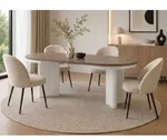 Beautysofa Esstisch PRESTIGE runder Design-Tisch ausziehbar &Oslash; 100&ndash;180 cm...