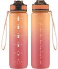 LuxusKollektion Trinkflasche Trinkflasche 1L Strohhalm Tritan BPAfrei