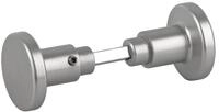BigDean T&uuml;rknauf aus Aluminium silber T&uuml;rbeschlag Drehknopf, Knauf au&szlig;en,...